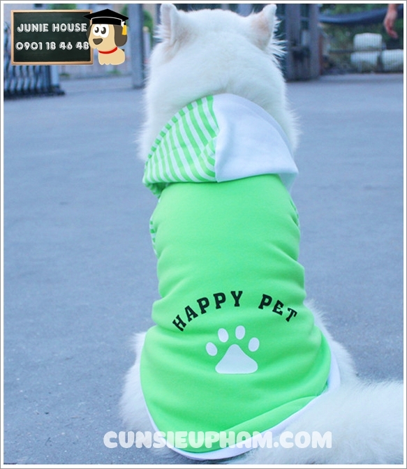 Junie House chuyên cung cấp quần áo cho chó, quần áo chó mèo, đồ chơi cho chó mèo, phụ kiện cho chó mèo, áo Happy pet cho chó lớn... Hotline 0901 18 46 48