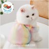 SET ÁO 7 MÀU CẦU VỒNG KÈM NƠ CHO CHÓ MÈO